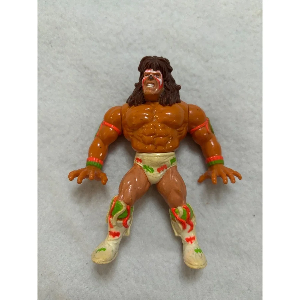Vintage 1991 WWF Hasbro Ultimate Warrior Series 2 Action Figure Wrestling Toy